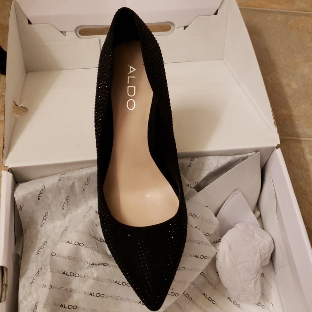 Aldo Sparkly black Carkin size 7. Brand new